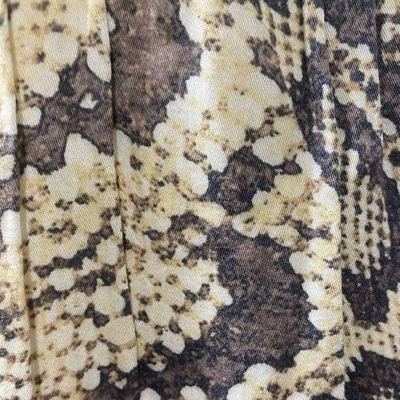 Anthropologie X Karlie Smocked Chiffon Tiered Snake Print Dress Western Festival - Picture 10 of 16